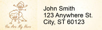 Dad is my Hero Address Labels | LRRLOV-26