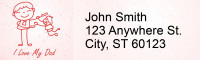 Dad is my Hero Address Labels | LRRLOV-26