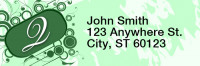 Stylish Monogram Q Rectangle Address Labels | LRRMONO-03Q