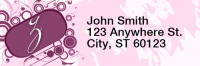 Stylish Monogram Z Rectangle Address Labels | LRRMONO-03Z