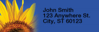 Sunflower Rectangle Address Labels | LRRNAT-08