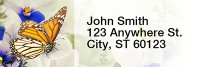 Spring Time Butterflies Address Labels | LRRNAT-80