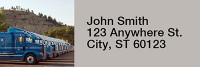 On the Road Again Rectangle Address Labels  | LRRPRO-47