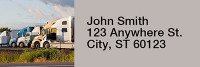 On the Road Again Rectangle Address Labels  | LRRPRO-47