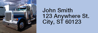 On the Road Again Rectangle Address Labels  | LRRPRO-47