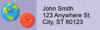 Happy Solar System Address Labels | LRRSPA-07