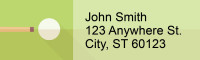 Pocket Billiards Address Labels | LRRSPO-92