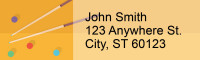 Pocket Billiards Address Labels | LRRSPO-92