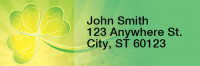 Shamrock Shuffle Rectangle Address Labels | LRRTVL-18