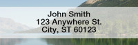 Mountain Lake Reflections Rectangle Address Labels  | LRSCE-84