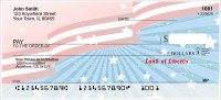 Red, White and Blue Personal Checks | PAT-39
