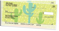 Colorful Cacti Side Tear Personal Checks | STFLO-001