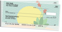 Colorful Cacti Side Tear Personal Checks | STFLO-001