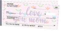 I Love You, Mom Side Tear Personal Checks | STLOV-24