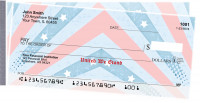 Red, White and Blue Side Tear Checks | STPAT-39