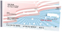 Red, White and Blue Side Tear Checks | STPAT-39