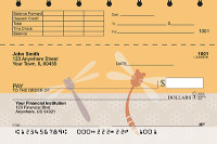 Retro Dragonflies Top Stub Checks | TSANI-008