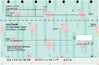 Wading Flamingos Top Stub Checks | TSANI-011