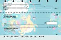 Cartoon Unicorns Top Stub Checks | TSFUN-98