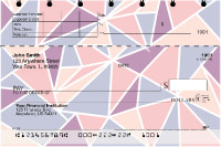Geometric Pastels Top Stub Checks | TSGEO-001