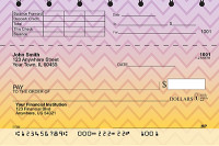Sunset Chevron Top Stub Personal Checks | TSGEP-001