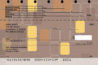 Retro Square Top Stub Personal Checks | TSGEP-52