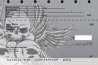 Stylish Skulls Top Stub Personal Checks | TSGEP-60