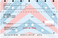 Red, White and Blue Top Stub Checks | TSPAT-39