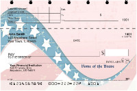 Red, White and Blue Top Stub Checks | TSPAT-39
