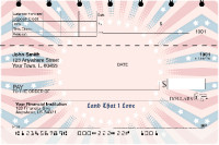 Red, White and Blue Top Stub Checks | TSPAT-39