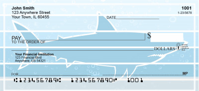 Silhouette Sharks Personal Checks | ANI-025