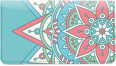 Mandala Leather Checkbook Cover | CDP-FLO99