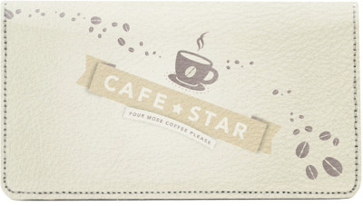 Cafe Leather Checkbook Cover | CDP-GEP85