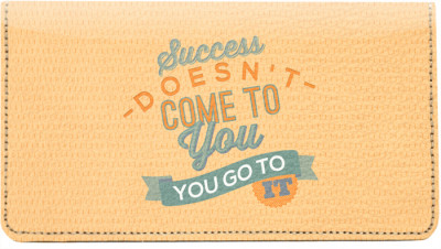 Motivational Phrases Leather Checkbook Cover | CDP-GEP89