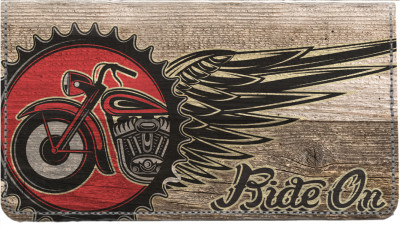 V Twin Chopper Leather Checkbook Cover | CDP-GEP98
