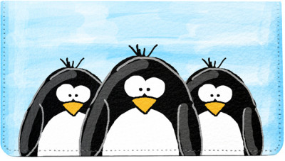 More Penguins Leather Cover | CDP-JEN04