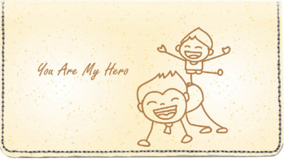 Dad is my Hero Leather Cover | CDP-LOV26