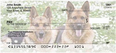 German Shepherd Personal Checks | DOG-44