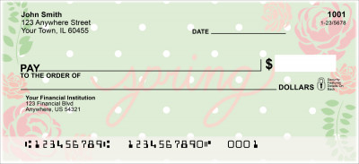Spring Sayings Personal Checks | FLO-006
