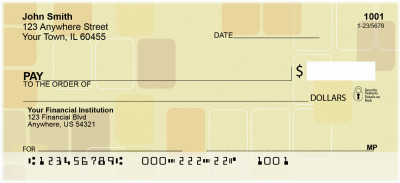 Retro Square Personal Checks | GEP-52