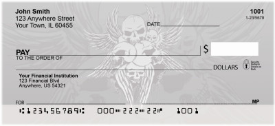 Stylish Skulls Top Tear Personal Checks | GEP-60