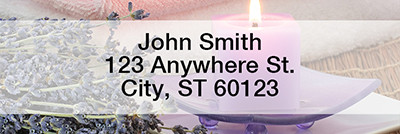 Zen Candles Rectangle Address Labels | LRFLO-89