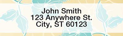 Stylistic Flowers Address Labels  | LRFLO-95