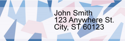 Geometric Pastels Address Labels | LRGEO-001