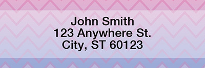Sunset Chevron Address Labels | LRGEP-001