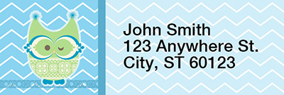 Give a Hoot Rectangle Address Labels | LRRANI-003