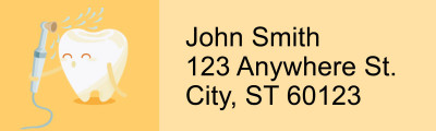 Fun at the Dentist Address Labels | LRRFUN-012