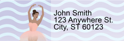 Ballet Dancer Address Labels | LRRFUN-015