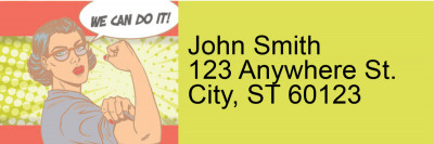 Girl Power Address Labels | LRRFUN-018