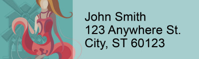 Moulin Rouge Address Labels | LRRFUN-020